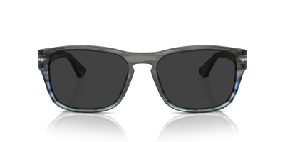 Persol PO3341S with Striped Grey Gradient Blue Frame and Grey Lenses - Image 2