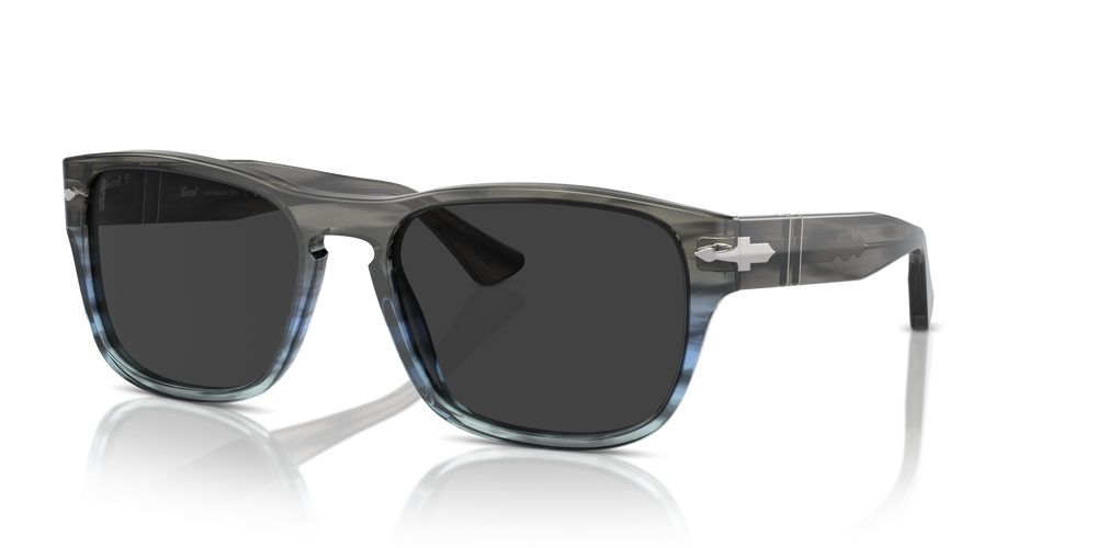 Persol PO3341S con Montatura Striped Grey Gradient Blue e Lenti Grigio - Immagine 1