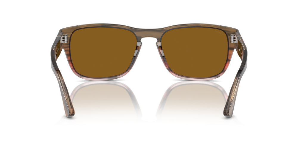 Persol PO3341S mit Striped Brown Gradient Red Gestell und Braun Gläsern - Bild 5