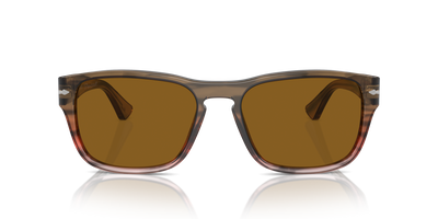 Persol PO3341S mit Striped Brown Gradient Red Gestell und Braun Gläsern - Bild 2