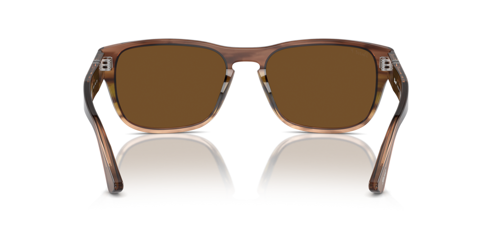 Persol PO3341S with Striped Brown Green Frame and Brown Lenses - Image 5