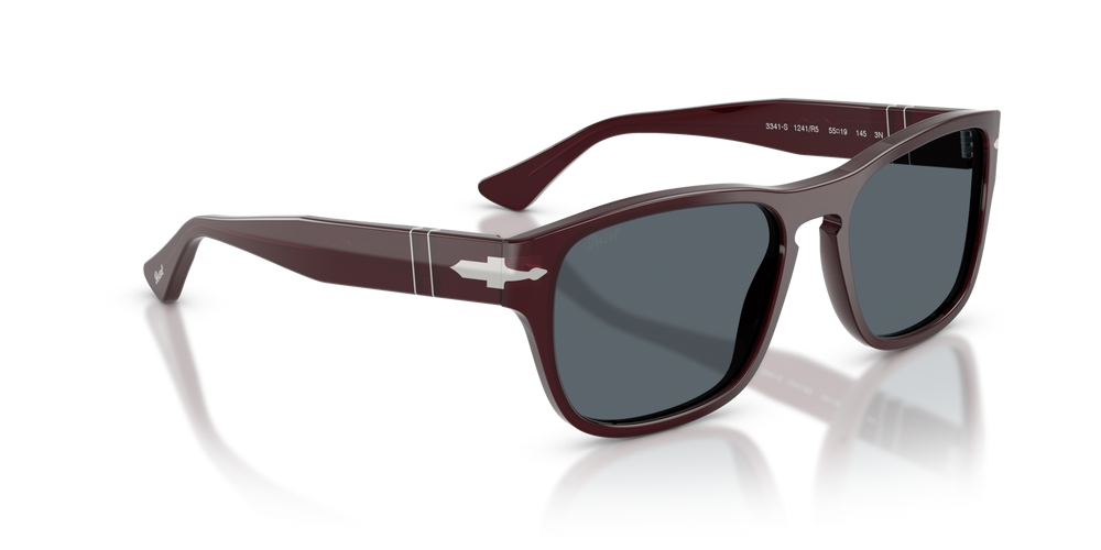 Persol PO3341S con Montura Opalino y rojo burdeos y Lentes Azul - Imagen 3