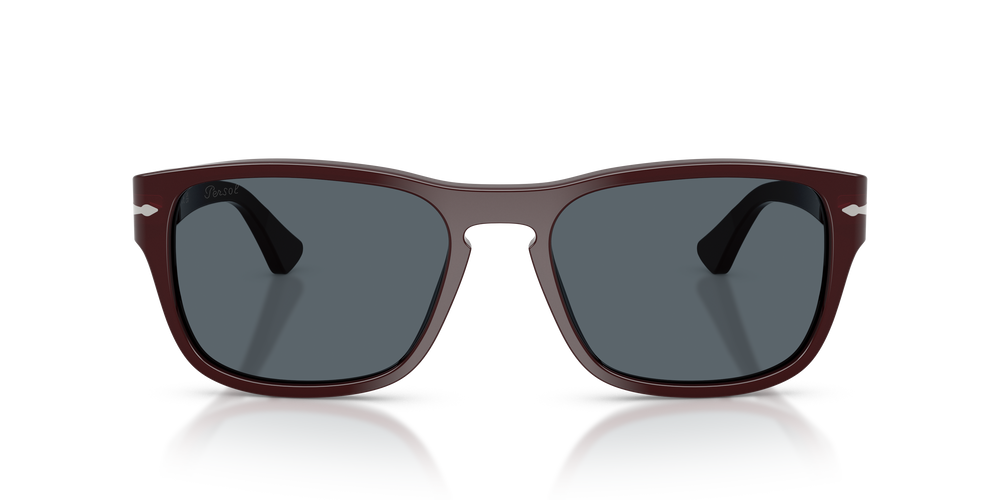 Persol PO3341S with Opal Burgundy Frame and Blue Lenses - Image 2