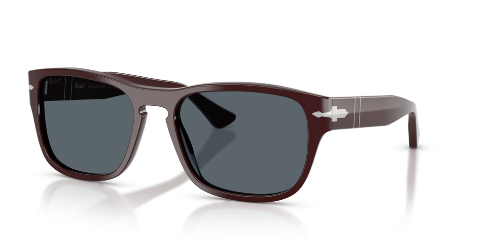 Persol PO3341S with Opal Burgundy Frame and Blue Lenses - Image 1