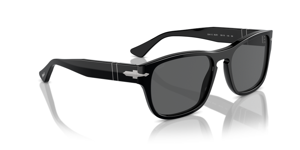 Persol PO3341S mit Schwarz Gestell und Grau Gläsern - Bild 3