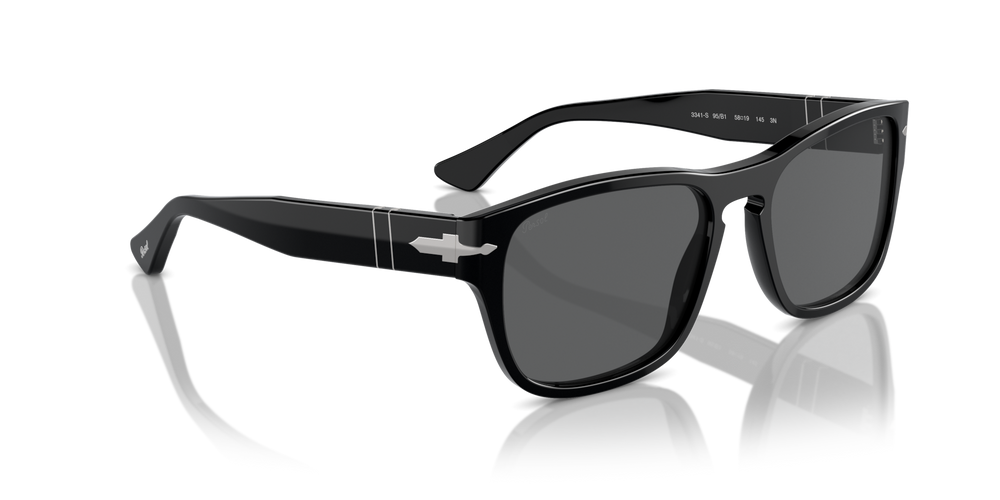 Persol PO3341S mit Schwarz Gestell und Grau Gläsern - Bild 3