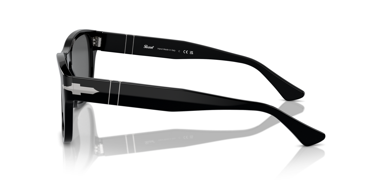 Persol PO3341S mit Schwarz Gestell und Grau Gläsern - Bild 1