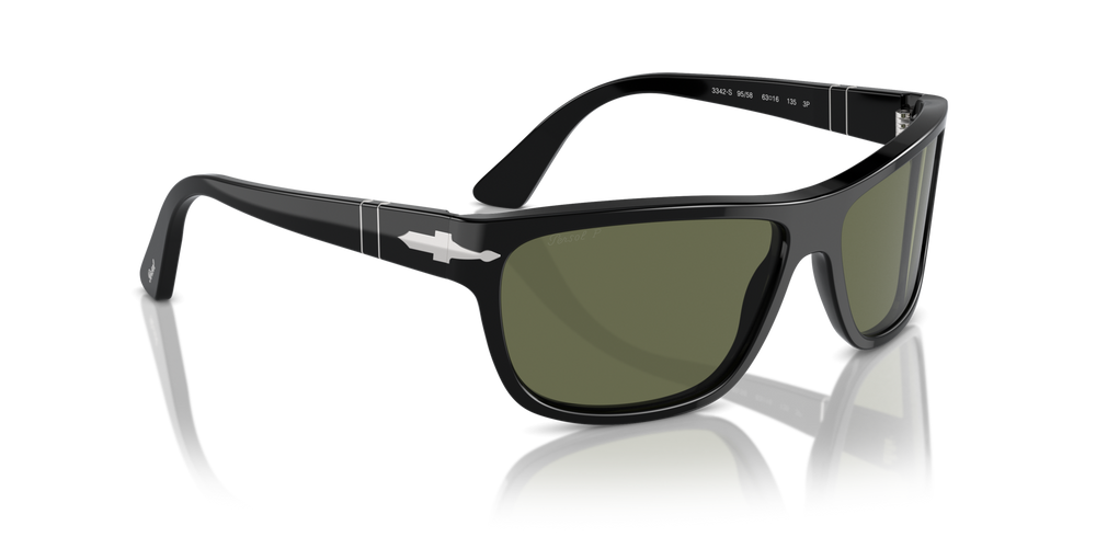 Persol PO3342S mit Schwarz Gestell und Grün Gläsern - Bild 3
