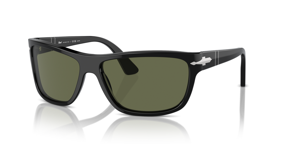 Persol PO3342S mit Schwarz Gestell und Grün Gläsern - Bild 1