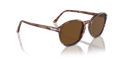 Persol PO3343S con Montatura Striato Bordeaux e Lenti Marrone - Immagine 3