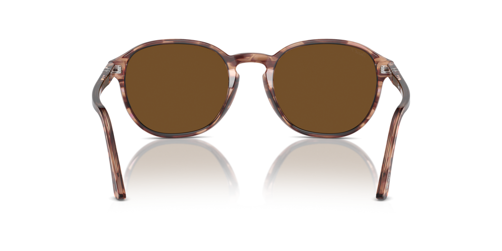 Persol PO3343S con Montatura Striato Bordeaux e Lenti Marrone - Immagine 5