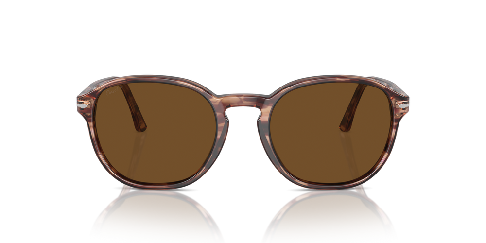 Persol PO3343S con Montatura Striato Bordeaux e Lenti Marrone - Immagine 2