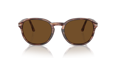 Persol PO3343S con Montatura Striato Bordeaux e Lenti Marrone - Immagine 2