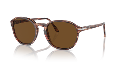 Persol PO3343S con Montatura Striato Bordeaux e Lenti Marrone - Immagine 1