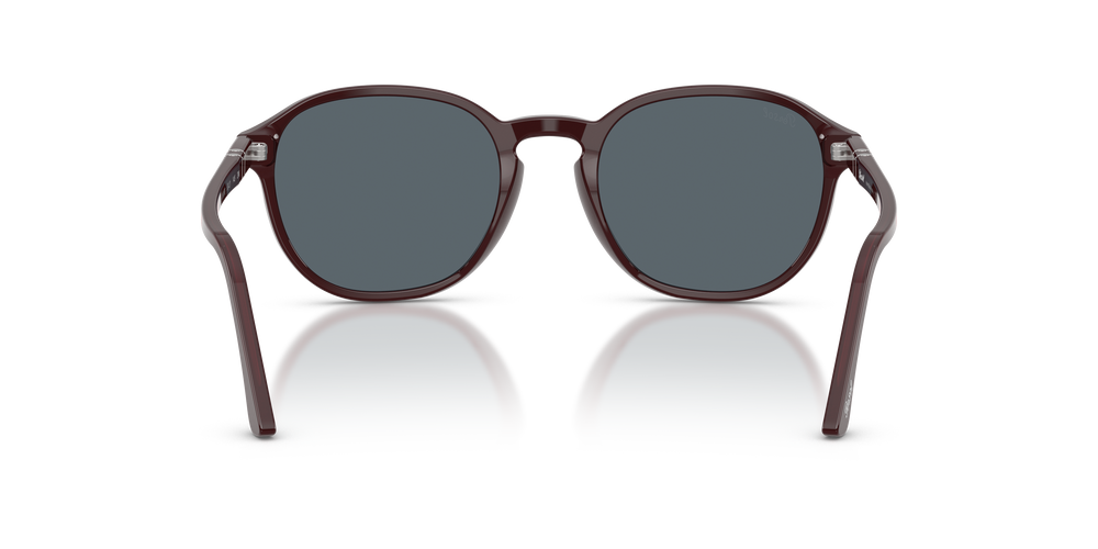 Persol PO3343S with Opal Burgundy Frame and Blue Lenses - Image 5