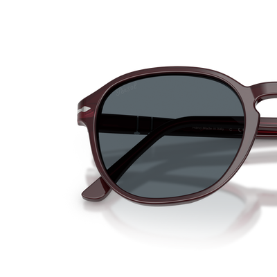Persol PO3343S with Opal Burgundy Frame and Blue Lenses – Variant Image
