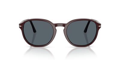 Persol PO3343S with Opal Burgundy Frame and Blue Lenses - Image 2