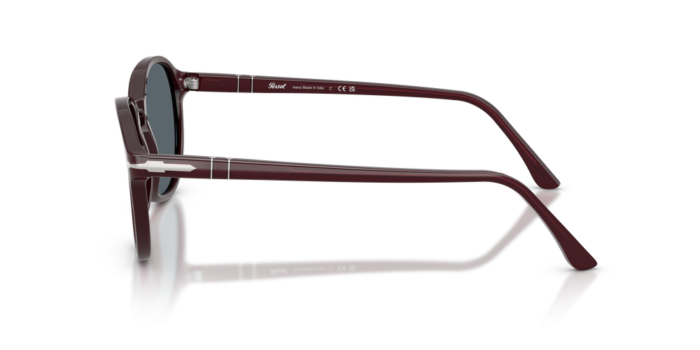 Persol PO3343S with Opal Burgundy Frame and Blue Lenses - Image 4