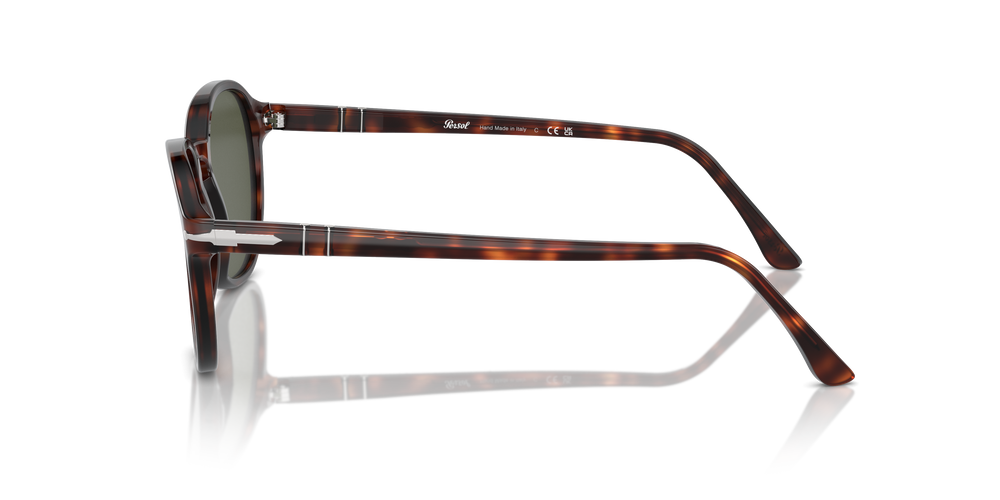 Persol PO3343S with Havana Frame and Green Lenses | Persol® AE