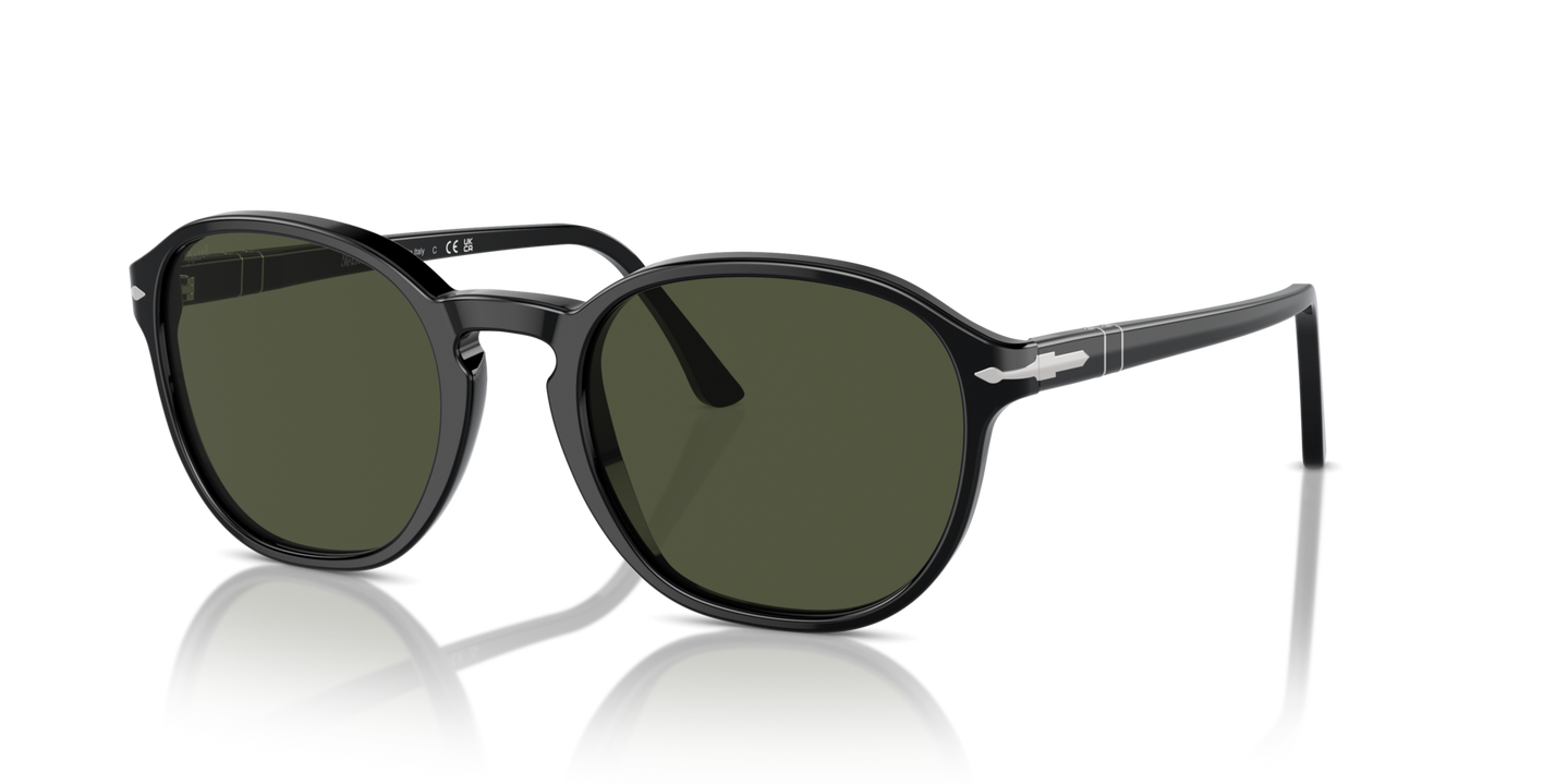 Persol PO3343S with Black Frame and Green Lenses - Image 1