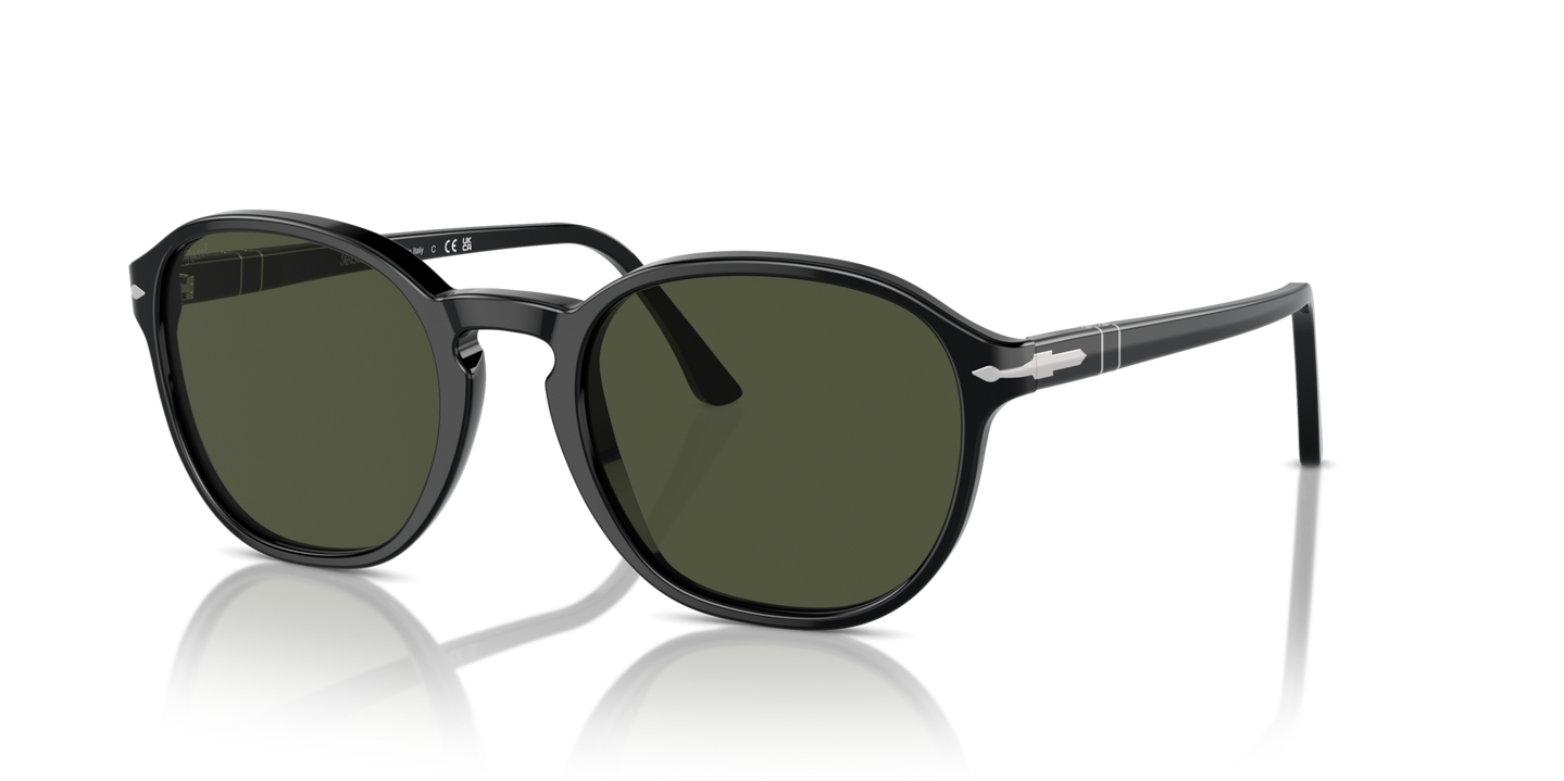 Persol PO3343S with Black Frame and Green Lenses - Image 1
