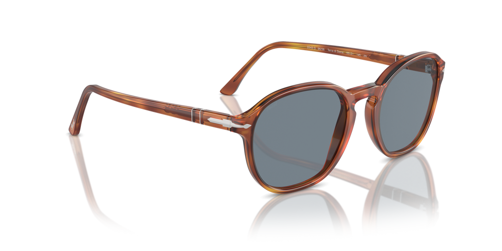 Persol PO3343S avec Monture Terre de Sienne et Verres Bleu - Image 3