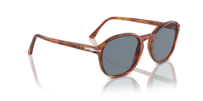 Persol PO3343S avec Monture Terre de Sienne et Verres Bleu - Image 3