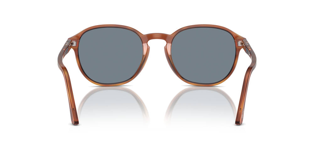 Persol PO3343S avec Monture Terre de Sienne et Verres Bleu - Image 5