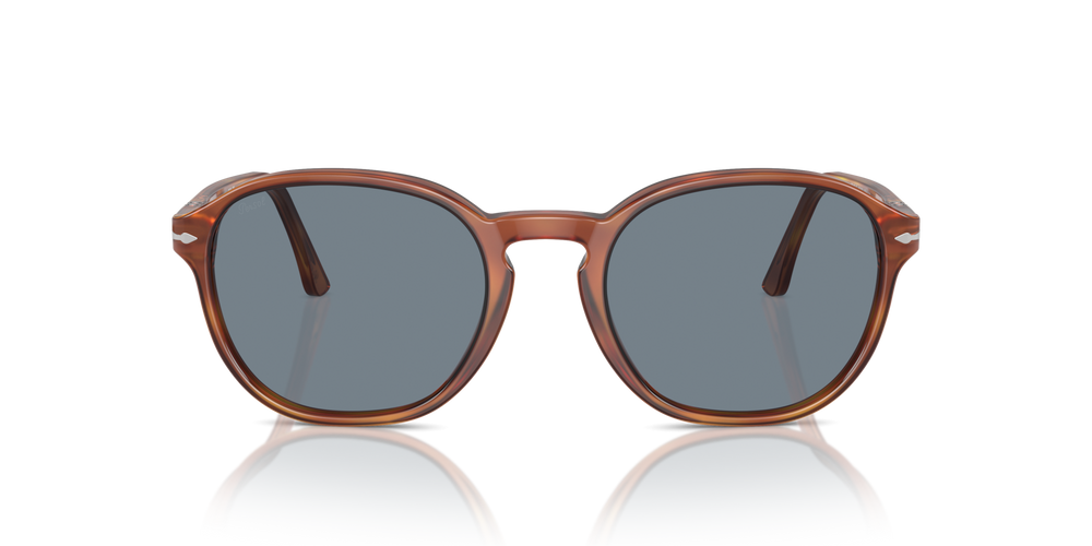 Persol PO3343S avec Monture Terre de Sienne et Verres Bleu - Image 2