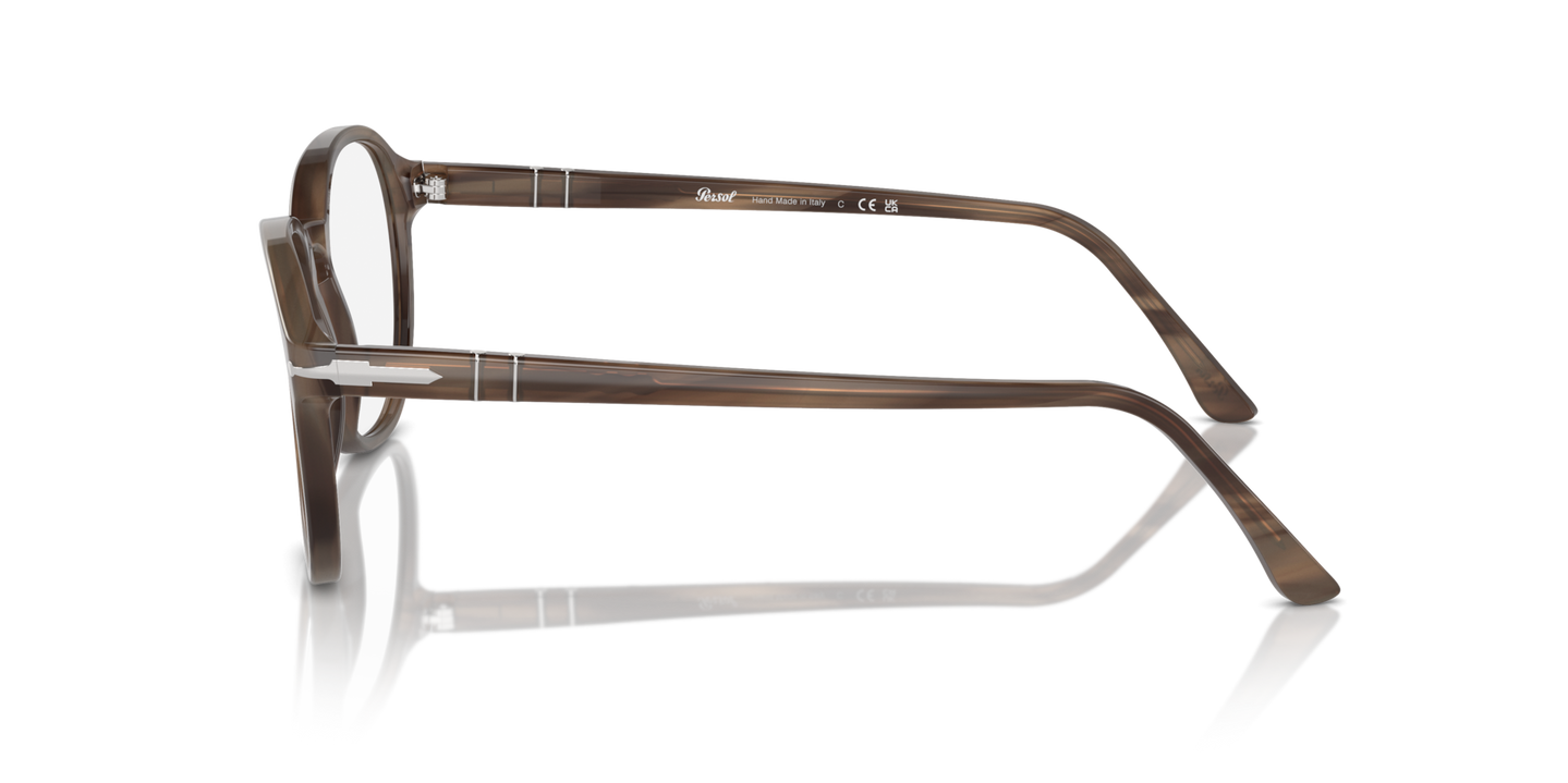 Persol PO3343V con Montatura Striato Marrone - Immagine 1