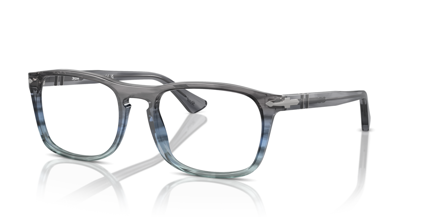 Persol PO3344V with Striped Grey Gradient Blue Frame - Image 1