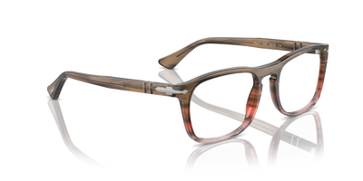 Persol PO3344V con Montatura Marrone a righe rosso sfumato - Immagine 3