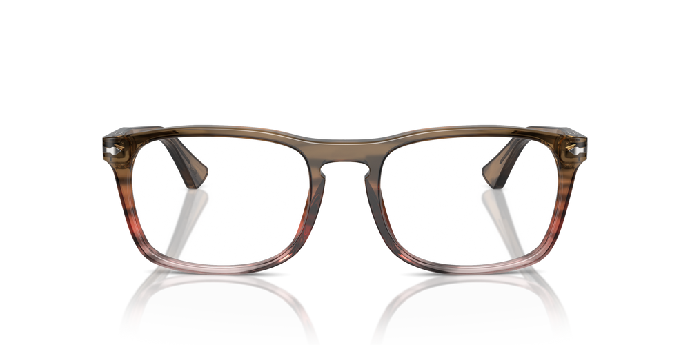 Persol PO3344V with Striped Brown Gradient Red Frame - Image 2