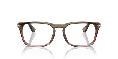 Persol PO3344V with Striped Brown Gradient Red Frame - Image 2