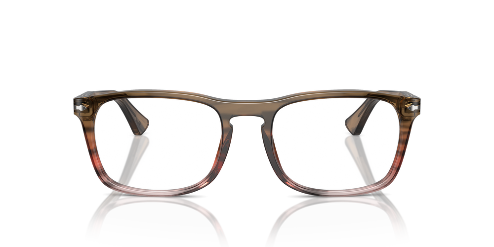 Persol PO3344V con Montatura Marrone a righe rosso sfumato - Immagine 2