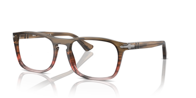 Persol PO3344V con Montatura Marrone a righe rosso sfumato - Immagine 1