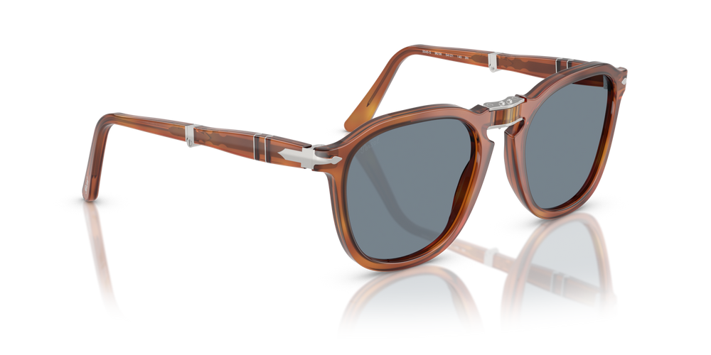 Persol PO3345S avec Monture Terre de Sienne et Verres Bleu - Image 4