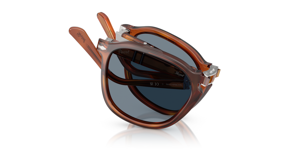 Persol PO3345S avec Monture Terre de Sienne et Verres Bleu - Image 1