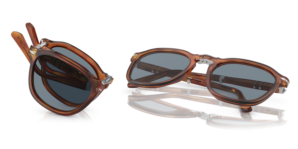 Persol PO3345S con Montatura Terra di Siena e Lenti Blu - Immagine 7