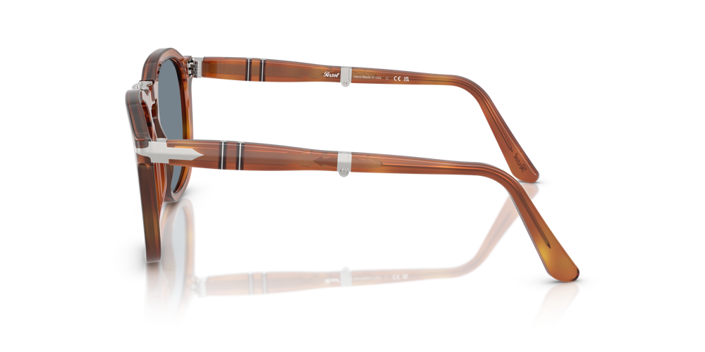 Persol PO3345S avec Monture Terre de Sienne et Verres Bleu - Image 5