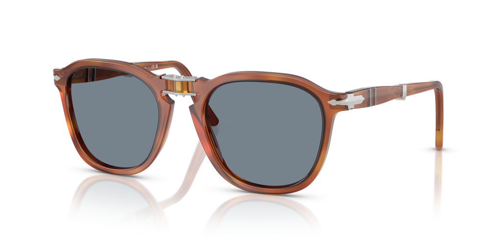 Persol PO3345S avec Monture Terre de Sienne et Verres Bleu - Image 2