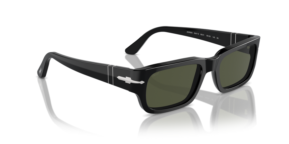 Persol Adrien with Black Frame and Green Lenses - Image 3