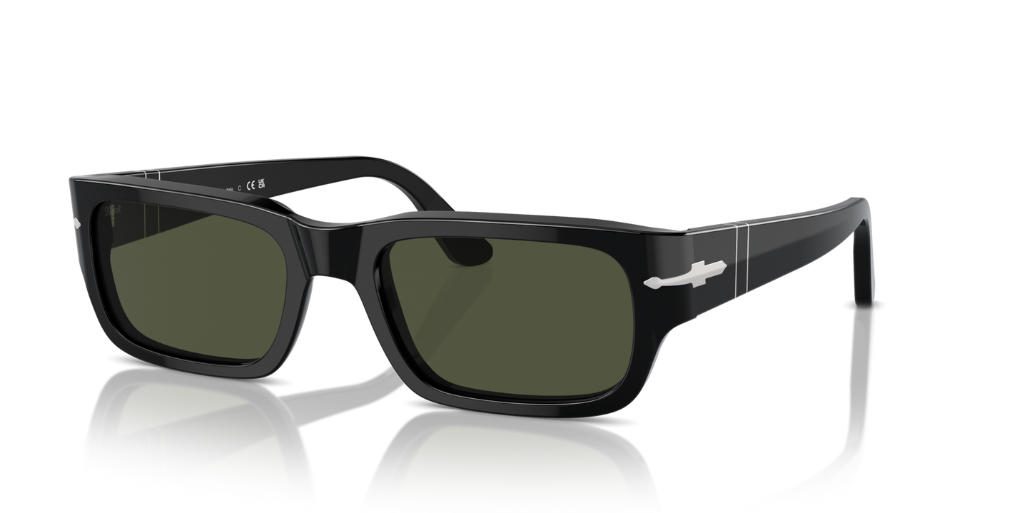 Persol Adrien with Black Frame and Green Lenses - Image 1