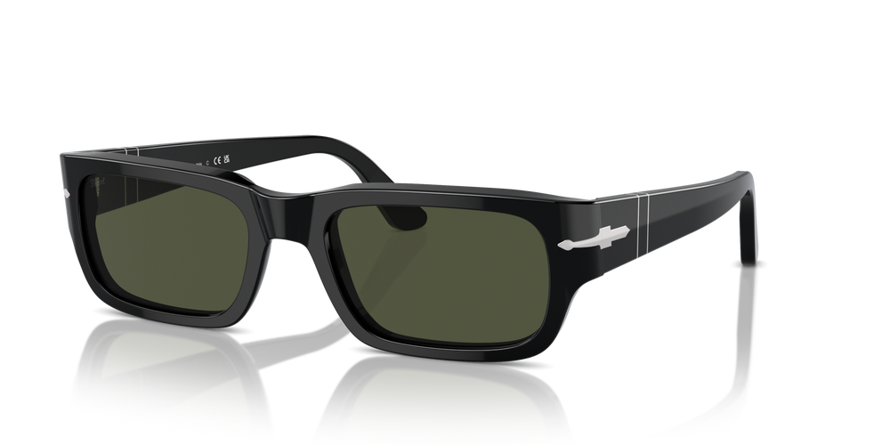 Persol Adrien with Black Frame and Green Lenses - Image 1