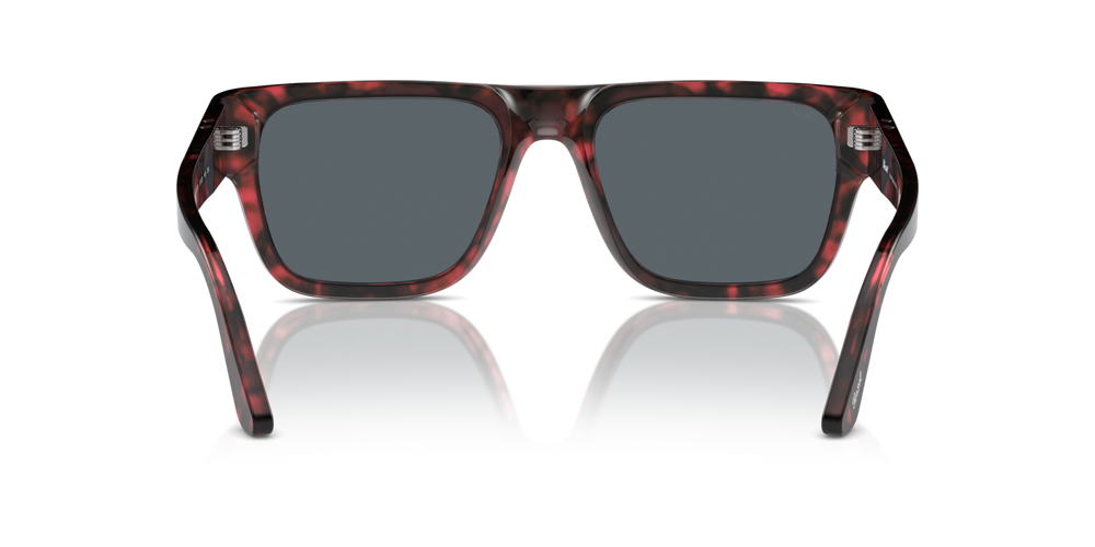 Persol PO3348S with Red Havana Frame and Blue Lenses - Image 5