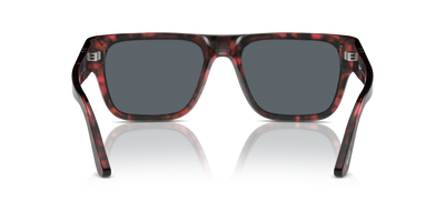 Persol PO3348S with Red Havana Frame and Blue Lenses - Image 5