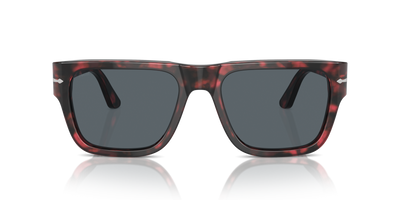 Persol PO3348S with Red Havana Frame and Blue Lenses - Image 2