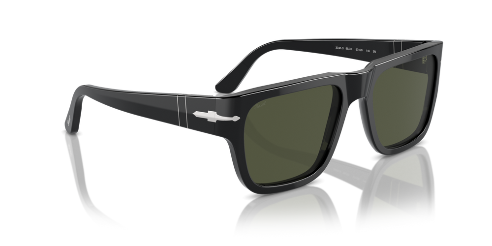 Persol PO3348S mit Schwarz Gestell und Grün Gläsern - Bild 3