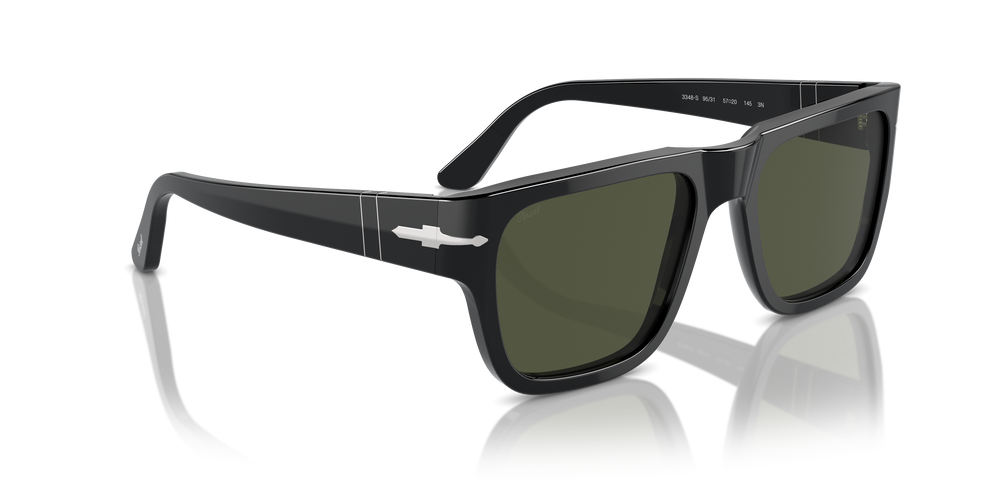 Persol PO3348S mit Schwarz Gestell und Grün Gläsern - Bild 3