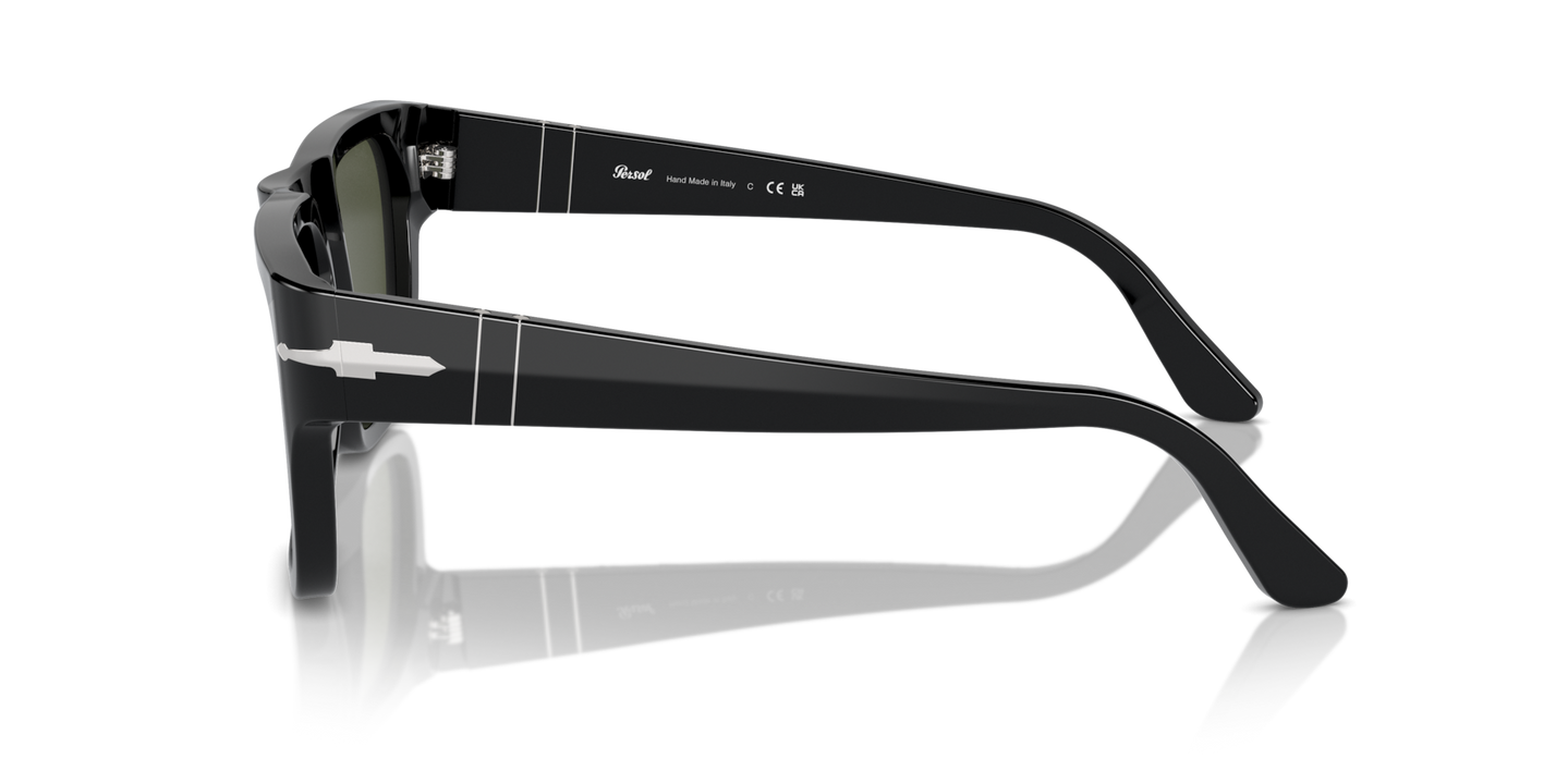 Persol PO3348S with Black Frame and Green Lenses - Image 1